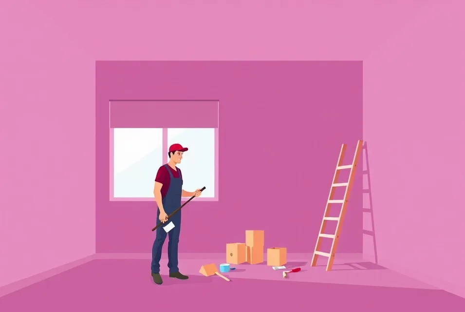 Intérieur rénové après travaux de peinture à Bouc-Bel-Air